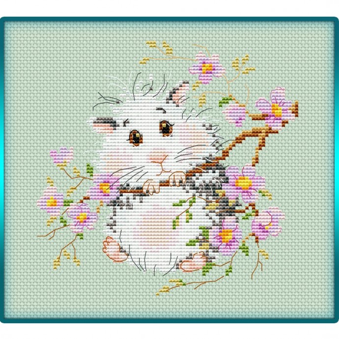 ​Хомяк в цветах