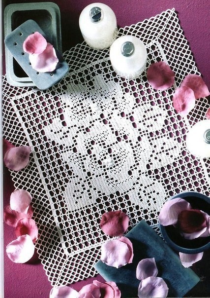 Розы в филейное технике