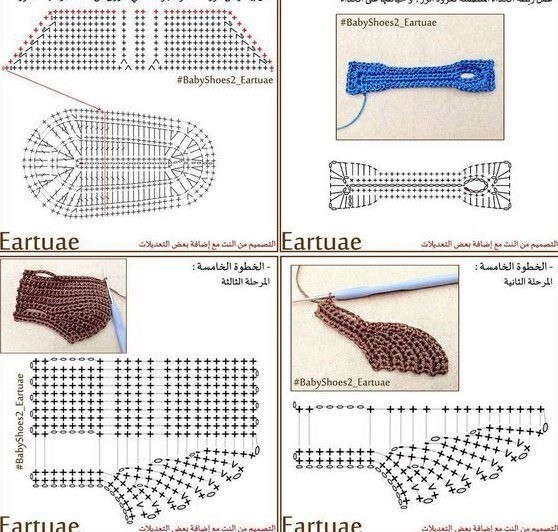 Вяжем пинеточки крючком