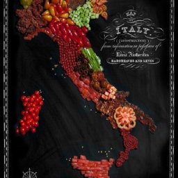 Съедобные карты стран мира, составленные методом ассоциаций