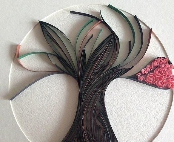 Декоративное панно в технике квиллинг