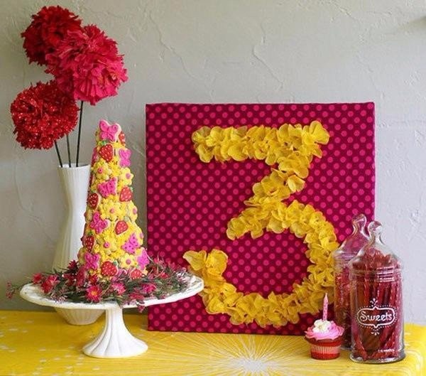 Декоративные цифры для оформления праздника