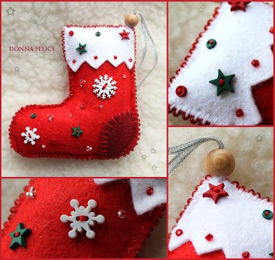 Идеи к новому году из фетра