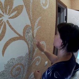 Жидкие обои своими руками