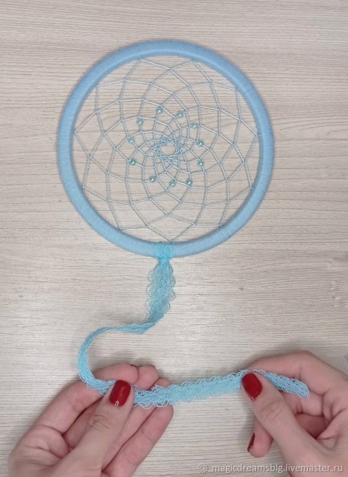 Ловец снов с лентами и кружевами