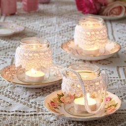 Подсвечники, сделанные любящими женскими руками