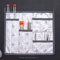 Шьём органайзер для спиц и крючков: мастер-класс