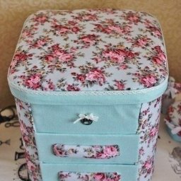 Комодик для рукодельницы из картонных коробок