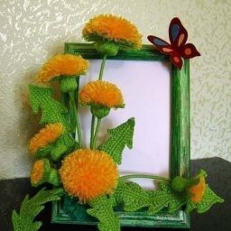 ​Одуванчики из пряжи