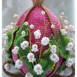 Пасхальное яйцо из бисера