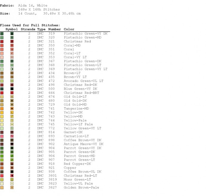 Подушка с вышивкой яблоками
