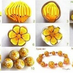 Создаём детали из полимерной глины в технике "Филигрань"