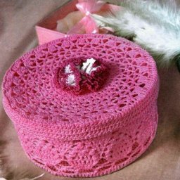 ​Вязаная шкатулка