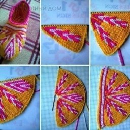 ​Вяжем простые тапочки-следки