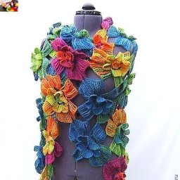 Пошаговый мастер-класс: шикарная шаль "Цветы"