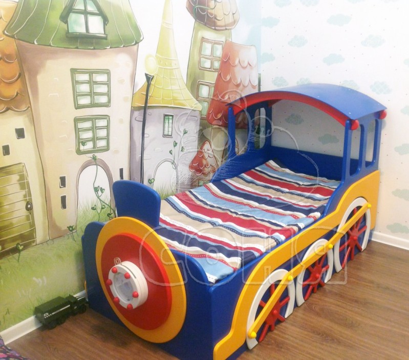 Детские кровати-паровозики для мальчиков и девочек: идеи