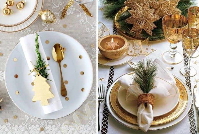 Идеи красивой сервировки стола на новый год