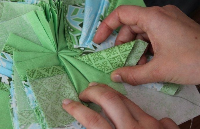 Очень красивая прихватка со звездой