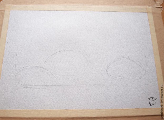 Рисуем каштаны акварелью Рисуем каштаны акварелью