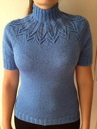 Схема ажурной кокетки