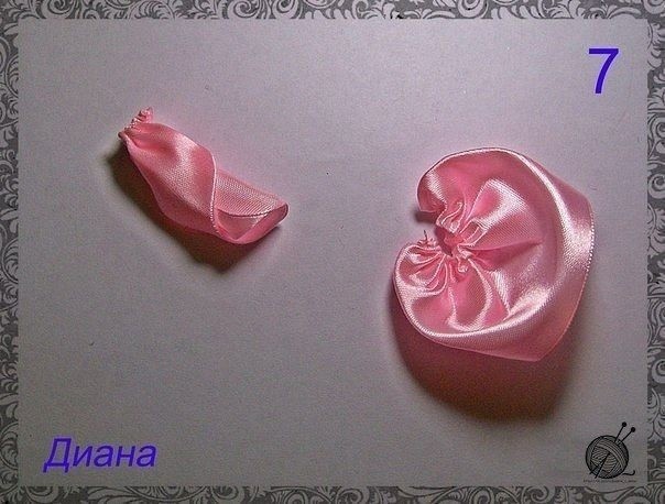 Розы из ленты