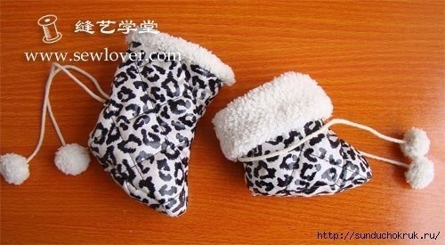 Шьем домашние сапожки для малыша Шьем домашние сапожки для малыша