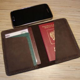 Обложка для документов из натуральной кожи