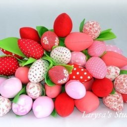 Тюльпаны из ткани