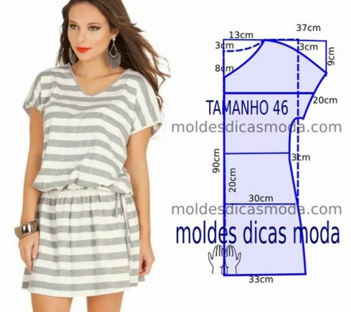 Моделирование платья свободного кроя