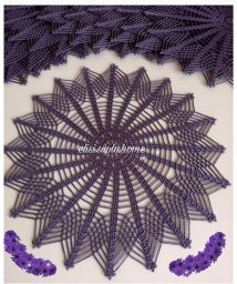 ​Необычная салфетка изысканной красоты