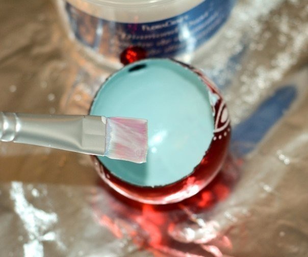 Новогодняя композиция в ёлочном шаре