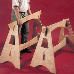 Самодельные разборные козлы из фанеры