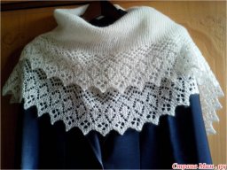 ​Шарф с красивой каймой