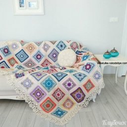 Шикарное покрывало из мотивов