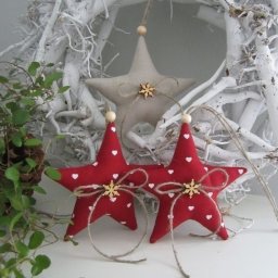 Текстильные звездочки