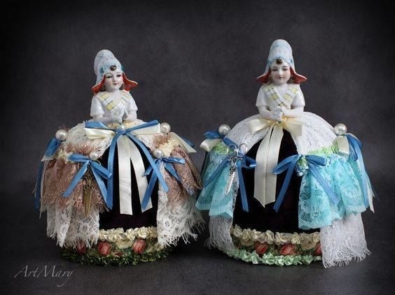 Винтажные куклы-игольницы