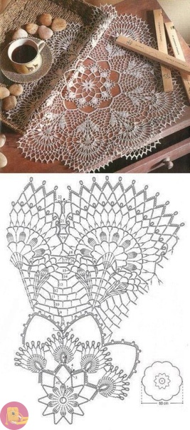 Вяжем красивые салфетки