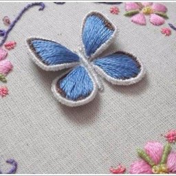 ​Вышиваем объёмную бабочку