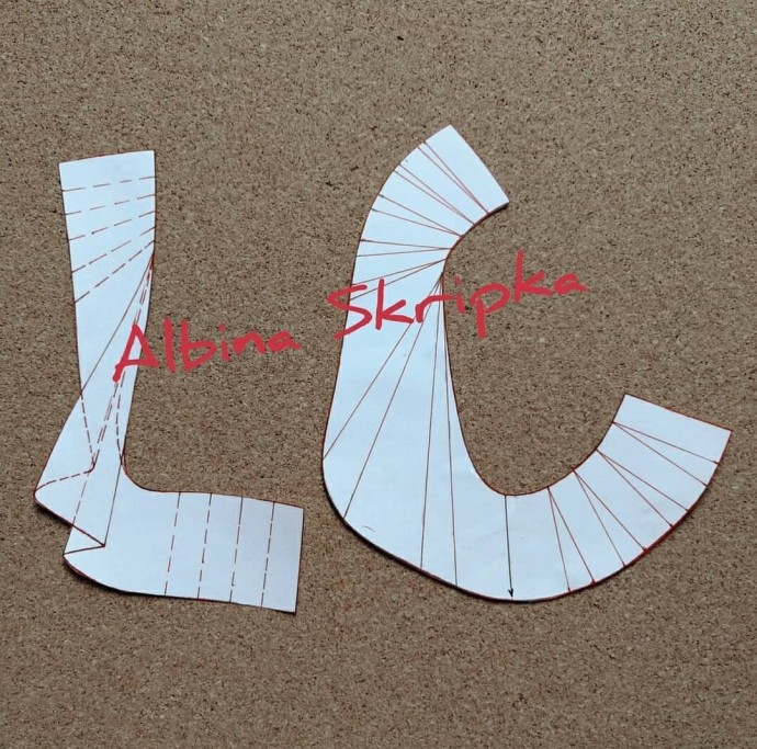 Ассимметричная блузка с воланом