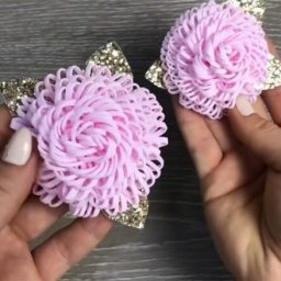 Ажурные цветы из фоамирана