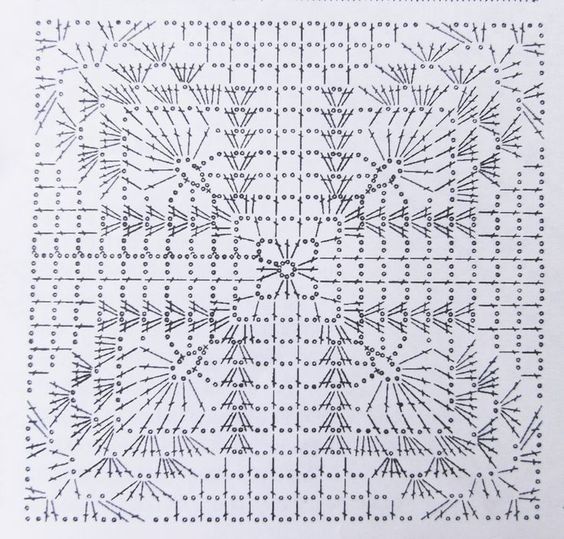 Ажурные квадратные мотивы