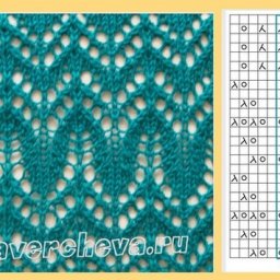 ​Красивые ажурные узоры спицами