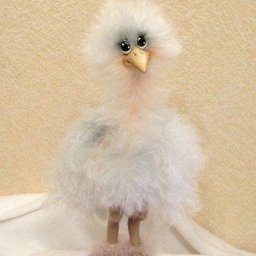 Пушистая птичка