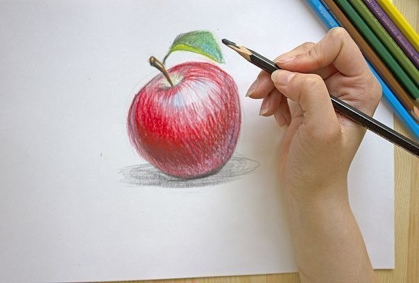 Рисуем яблоко