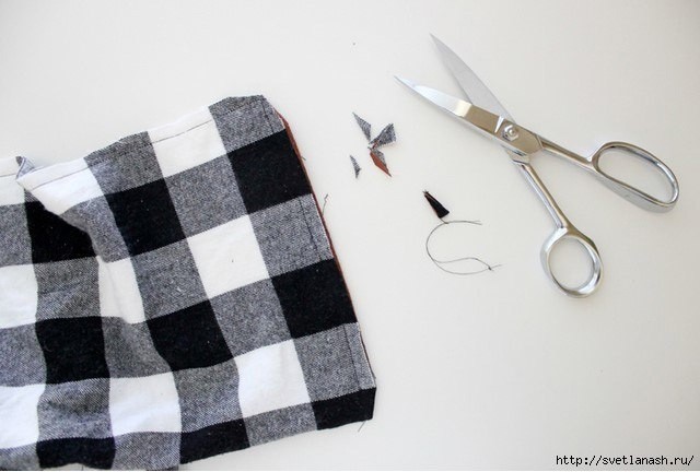 ​Шарф из ткани с отделкой экокожи: мастер-класс по пошиву