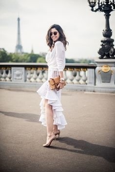 Шьем летние юбки с косым воланом