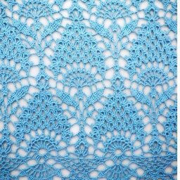 ​Узор крючком "Ананасы" с красивой обвязкой низа