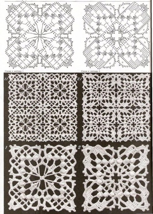 Узоры для ажурных вещей