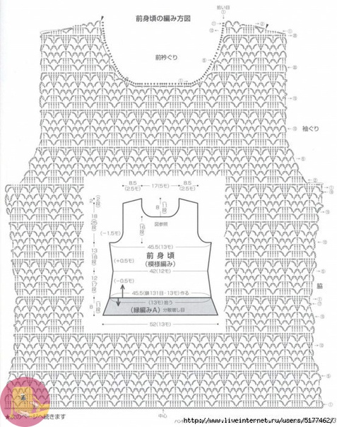 Ажурная кофточка крючком