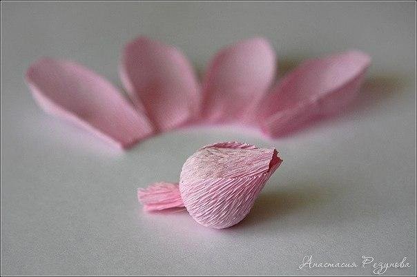 Букет роз из конфет и гофрированной бумаги